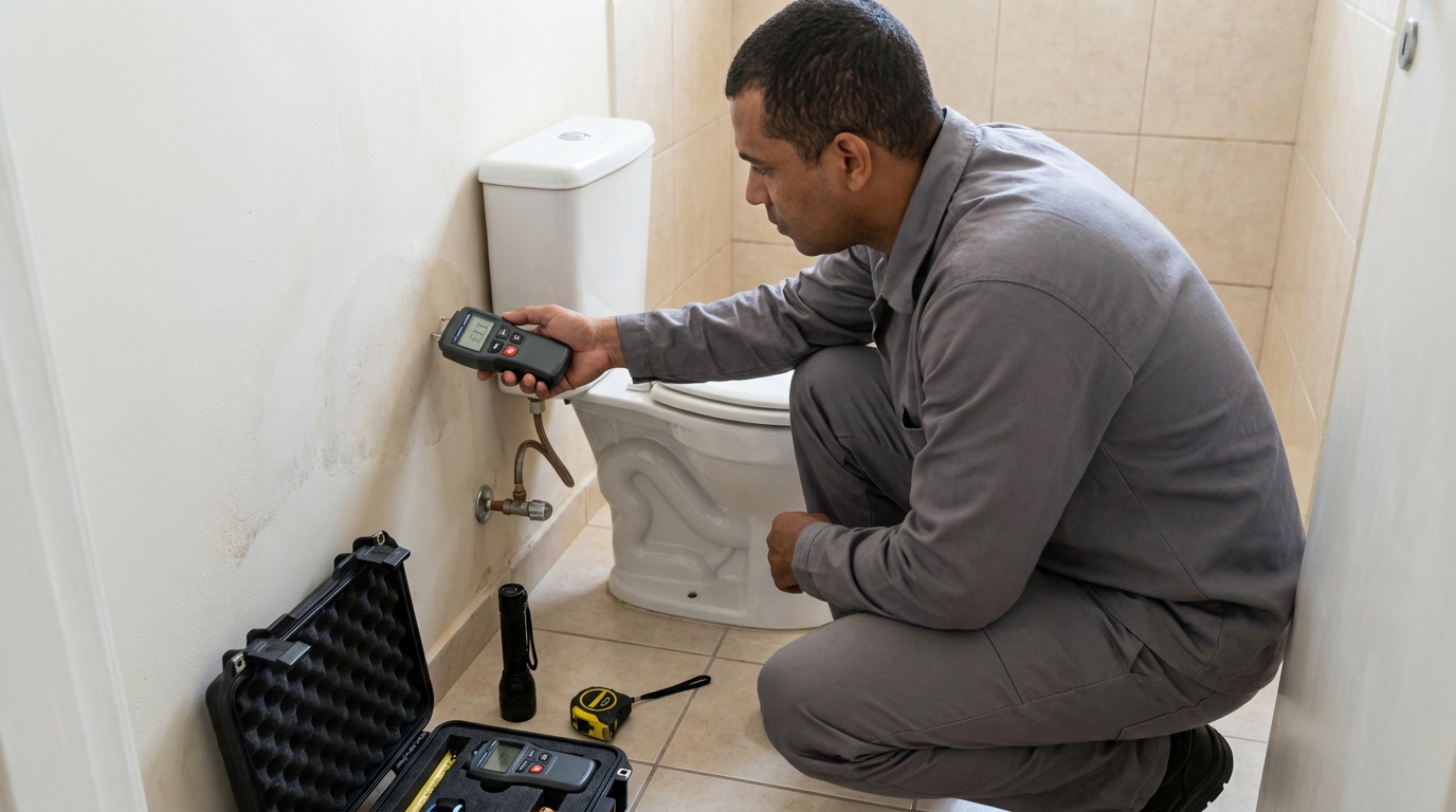 Caça vazamento com detector em São Luís-MA