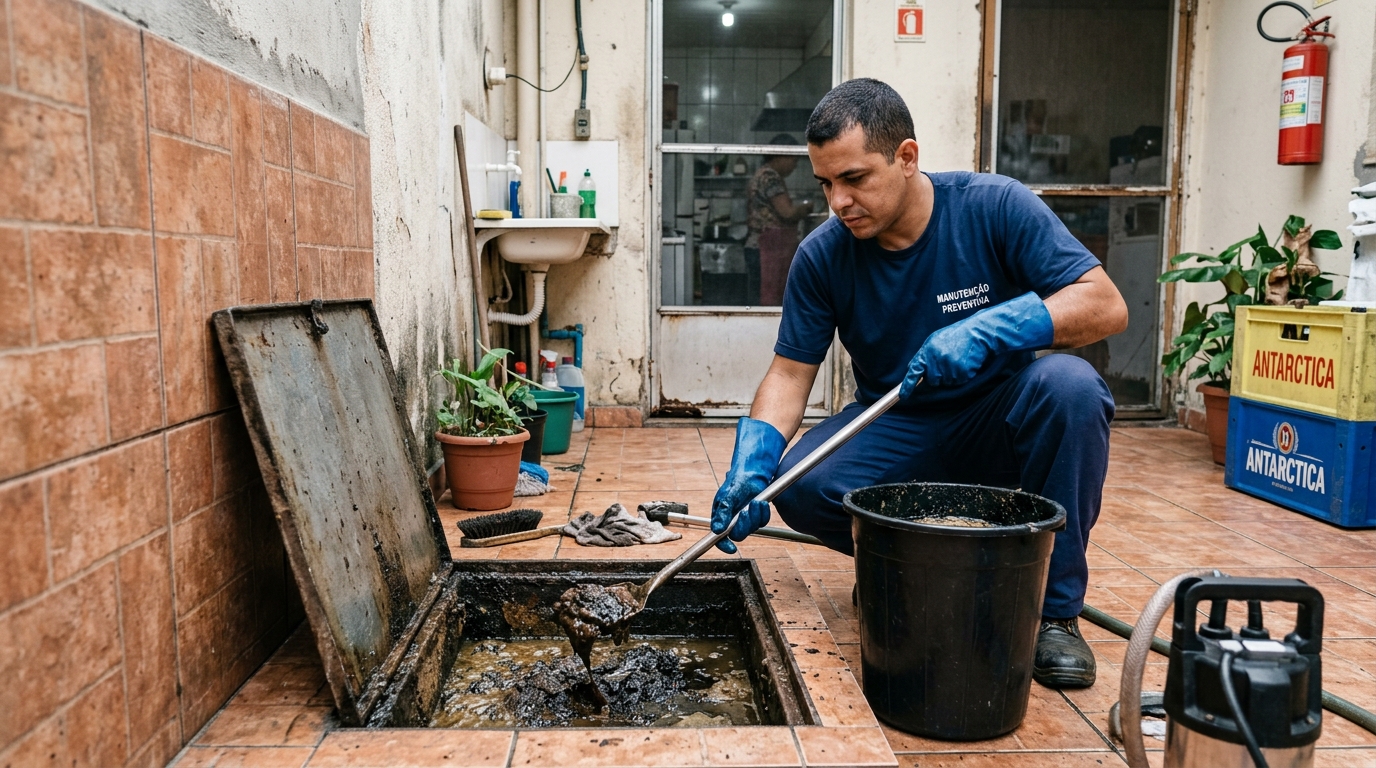 Limpeza de Caixa de Gordura em São Luís-MA