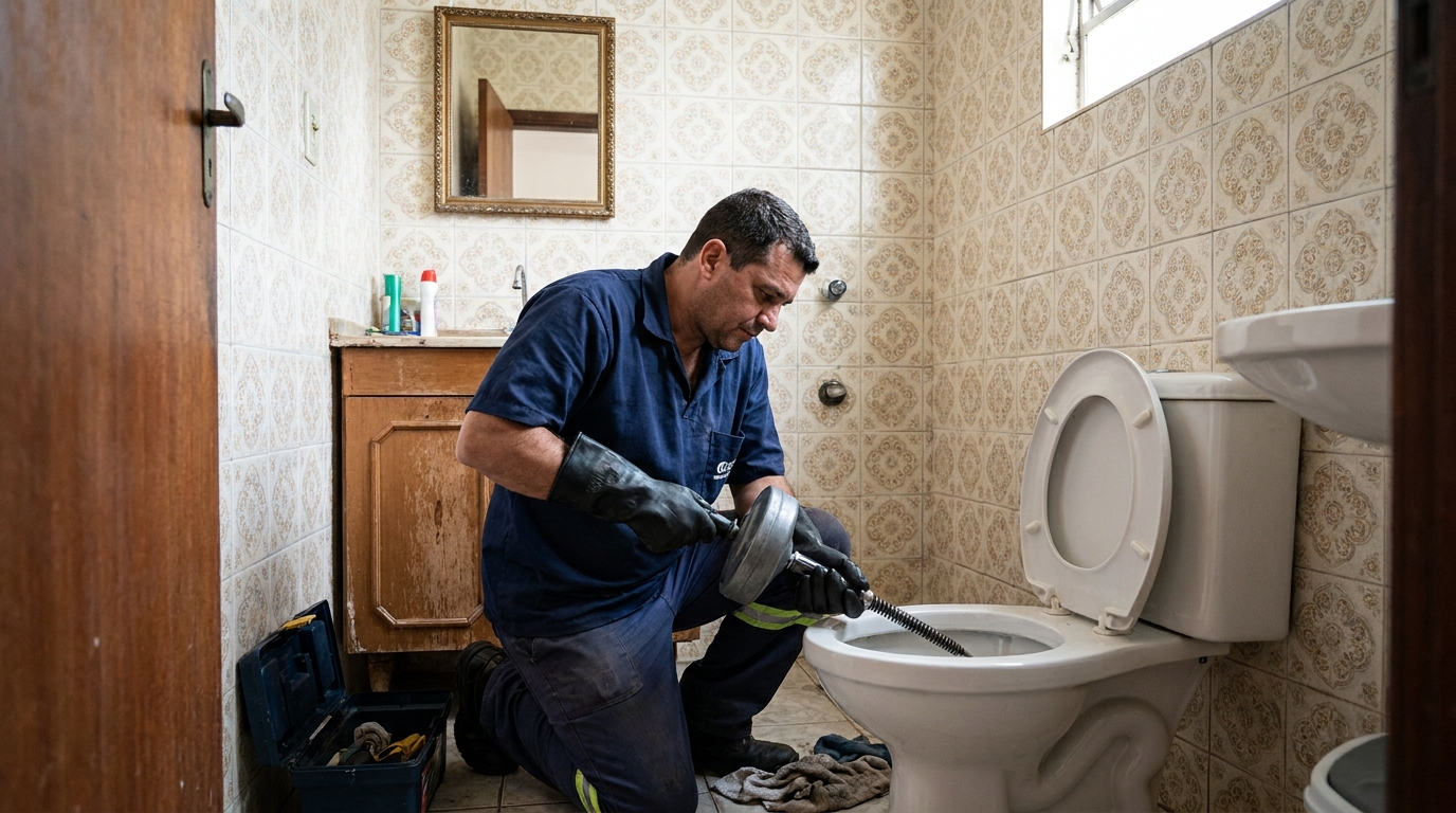 Limpeza técnica de vaso sanitário em São Luís-MA