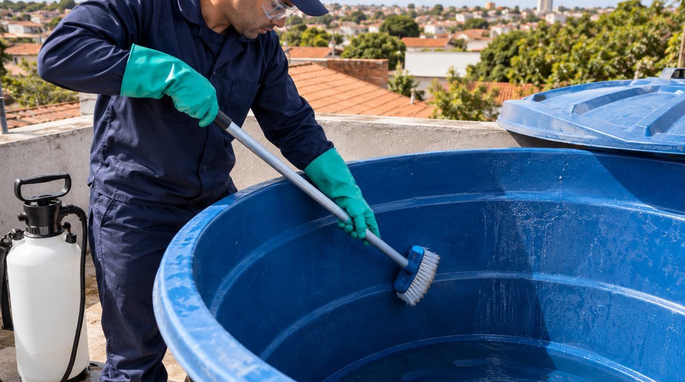 Serviço em caixa d'água em São Luís-MA